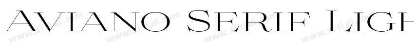 Aviano Serif Light字体转换